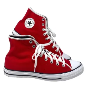 Converse Ctas Shoes High Skate Men Sneakers Red White Canvas Custom 152620C-WRW