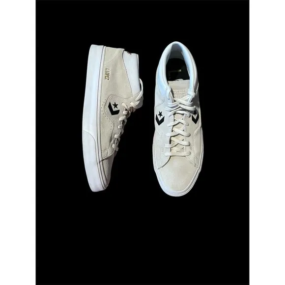 CONVERSE Louie Lopez Pro Mid Shoes Mens Size 11 Off‎ White Suede