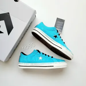 Converse One Star Pro Ox Sean Pablo Rapid Teal Black Egret Men's 8 Women's 9.5