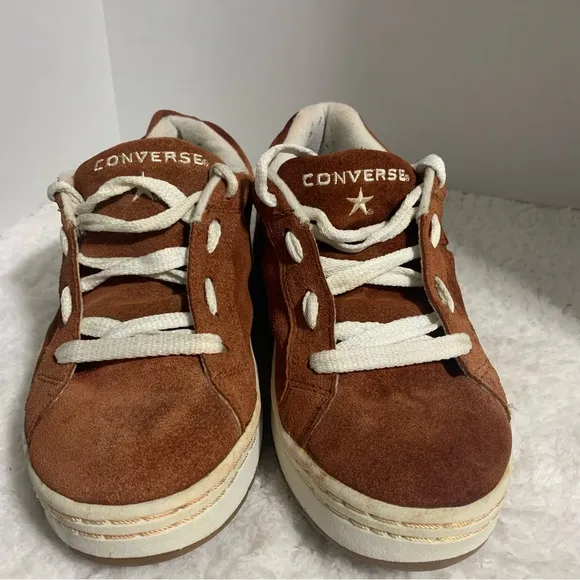 Converse One Star Pro OX Unisex Suede Brown Red White Skate Casual Shoes 6.5‎