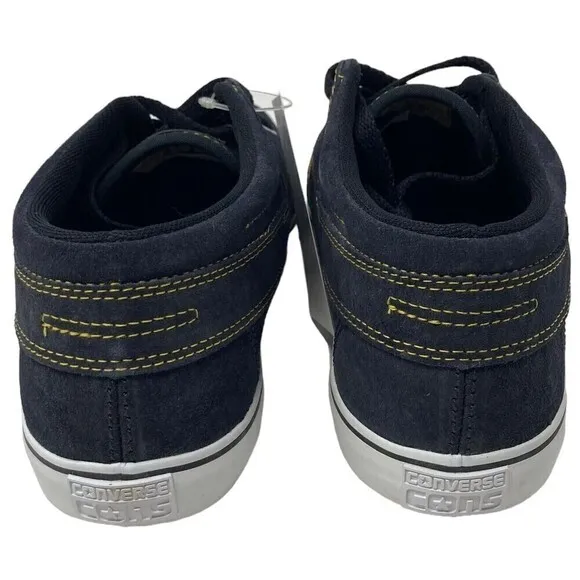 Converse Sea Star LS Mid Suede Skate Shoes Black Mens 9.5 US Womens 11 NEW NIB