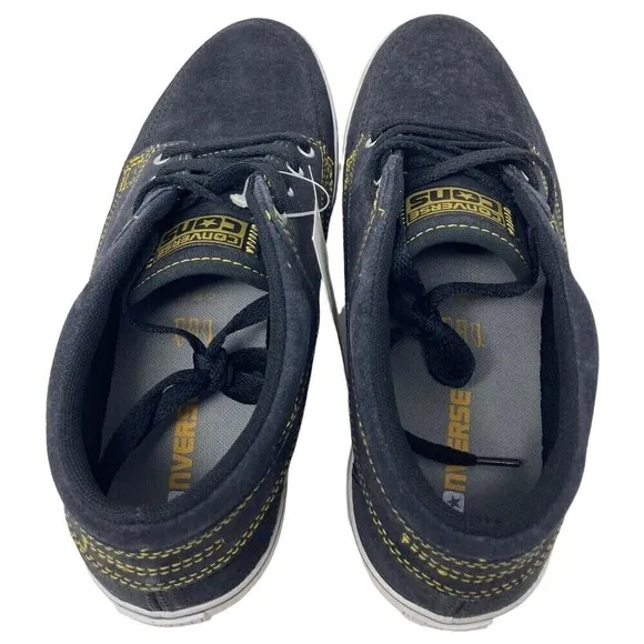 Converse Sea Star LS Mid Suede Skate Shoes Black Mens 9.5 US Womens 11 NEW NIB