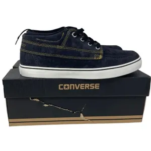 Converse Sea Star LS Mid Suede Skate Shoes Black Mens 9.5 US Womens 11 NEW NIB