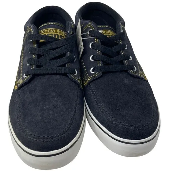 Converse Sea Star LS Mid Suede Skate Shoes Black Mens 9.5 US Womens 11 NEW NIB