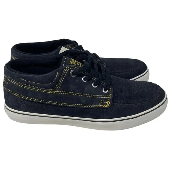 Converse Sea Star LS Mid Suede Skate Shoes Black Mens 9.5 US Womens 11 NEW NIB
