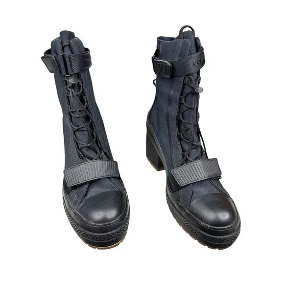 Converse Women's Chuck All Star GR82 Chunky Black Combat Boots Size US 11