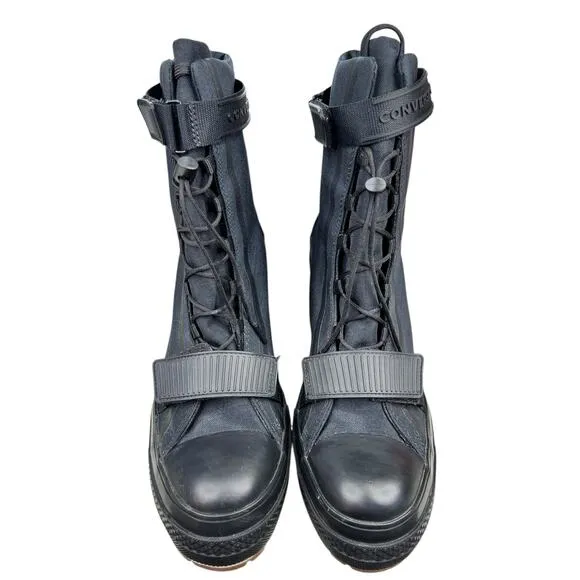 Converse Women's Chuck All Star GR82 Chunky Black Combat Boots Size US 11