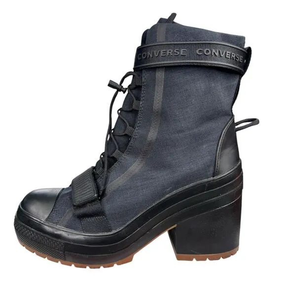 Converse Women's Chuck All Star GR82 Chunky Black Combat Boots Size US 11