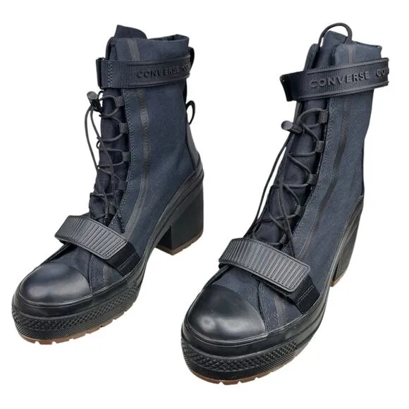 Converse Women's Chuck All Star GR82 Chunky Black Combat Boots Size US 11