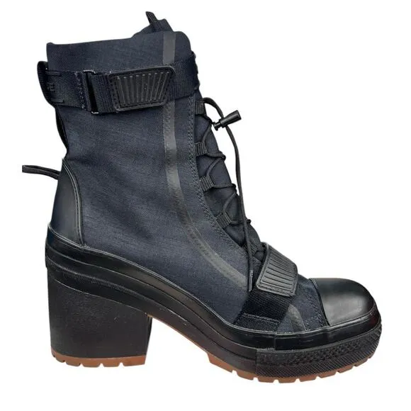 Converse Women's Chuck All Star GR82 Chunky Black Combat Boots Size US 11