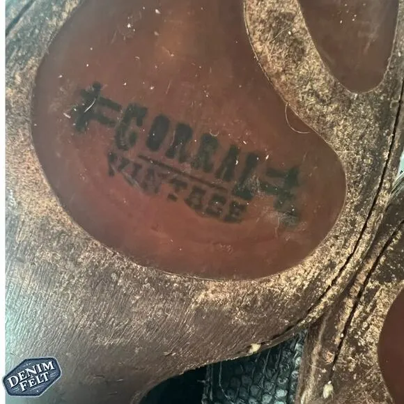 Corral Women’s Black/Grey Python Snip Toe Western/Cowboy Boots | RARE!!