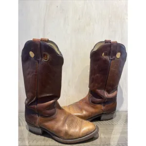 Cowboy Boots Mens Size 10.5 brown Made in USA Western Oil Chemical Proof
