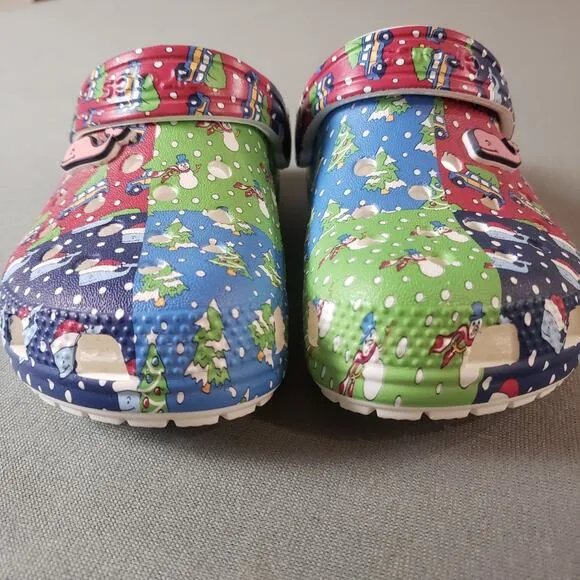 CROCS Kids Comfort Shoes Vineyard Vines Collaboration Holiday Slip On C11