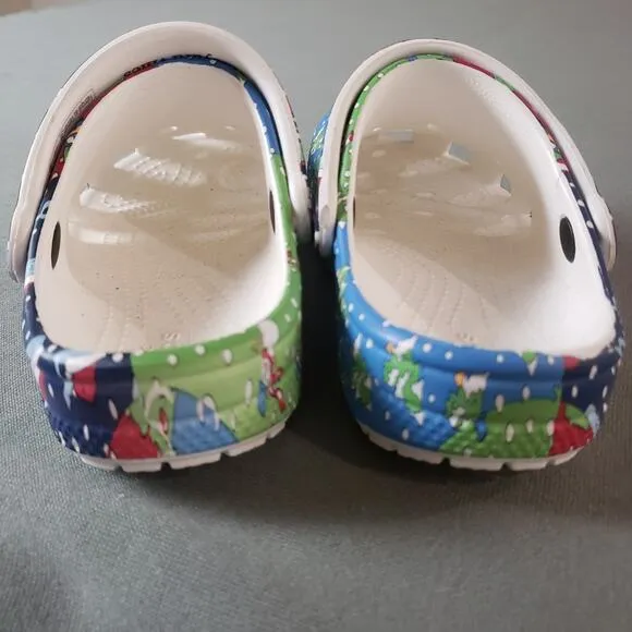 CROCS Kids Comfort Shoes Vineyard Vines Collaboration Holiday Slip On C11