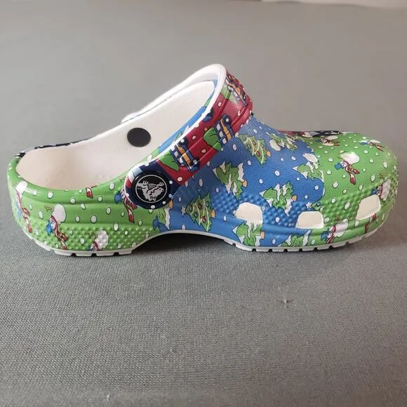 CROCS Kids Comfort Shoes Vineyard Vines Collaboration Holiday Slip On C11