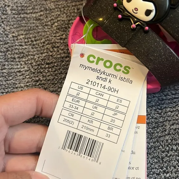 Crocs Kids Sandals - Black and Pink