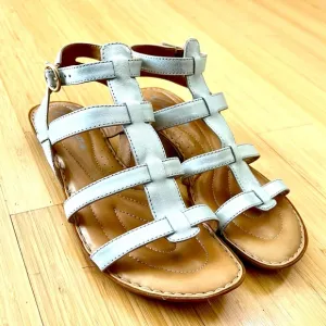 ☀️Crown by Born strappo silver sandals - 7
