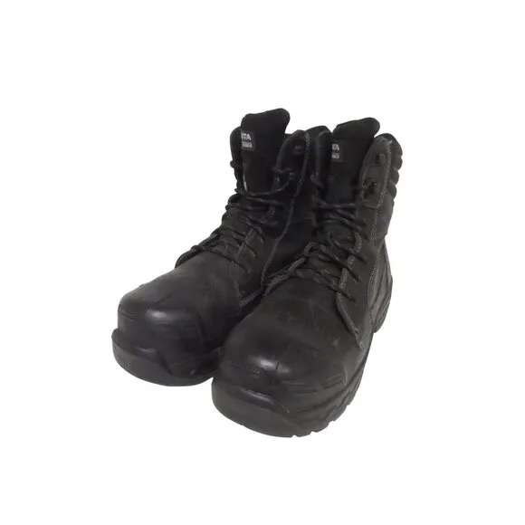 DAKOTA Men's 6&quot; 8415 Composite Toe Int. Metguard Work Boots Black Size 12M