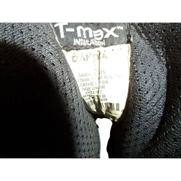 DAKOTA Men's 6&quot; 8415 Composite Toe Int. Metguard Work Boots Black Size 12M