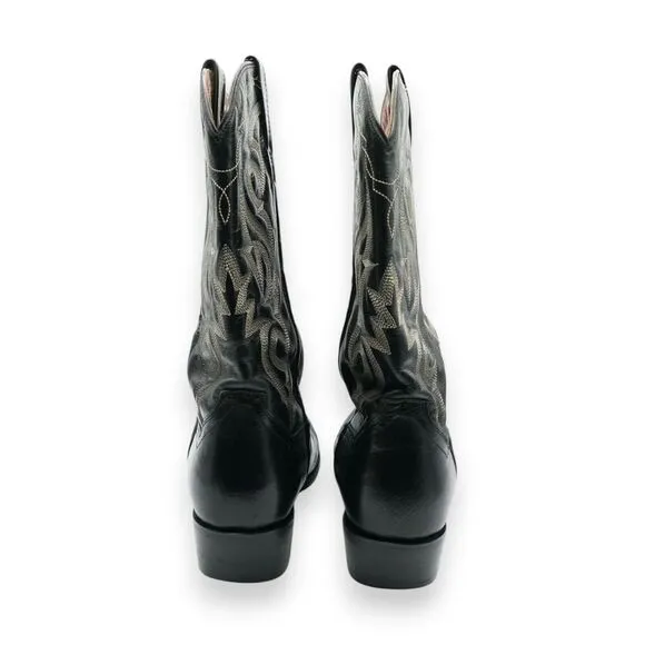 Dan Post Men's Leather Cowboy Boots 10 D Black‎ DP2110R