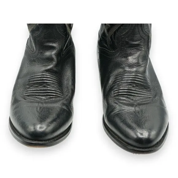 Dan Post Men's Leather Cowboy Boots 10 D Black‎ DP2110R