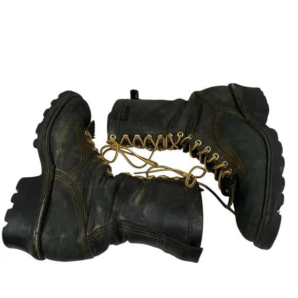 Danner 10&quot; Quarry Logger GTX Gore Tex Work Boots Men's Size 8 D Black 14537
