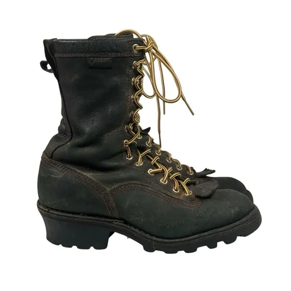 Danner 10&quot; Quarry Logger GTX Gore Tex Work Boots Men's Size 8 D Black 14537