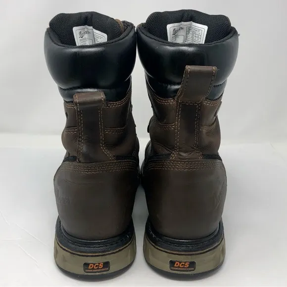 Danner Steel Yard Men's Work Boots 8&quot; Steel Toe Brown Leather Lace Up ASTM