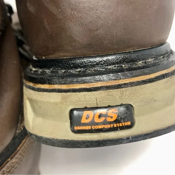 Danner Steel Yard Men's Work Boots 8&quot; Steel Toe Brown Leather Lace Up ASTM