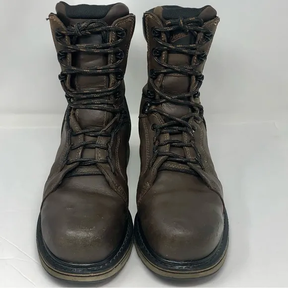 Danner Steel Yard Men's Work Boots 8&quot; Steel Toe Brown Leather Lace Up ASTM