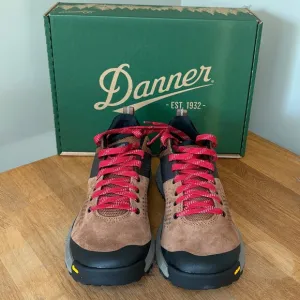 Danner Trailguard Platform Hiking Shoes Mens 8 US / 41.5 EUR Brown/Red Brand New