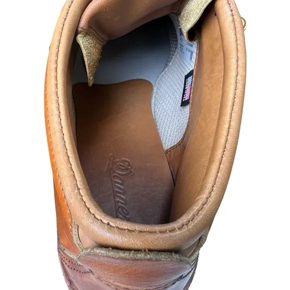 DANNER Tramline Boots Men’s 11.5 EE Tan Leather Vibram Sole Lace Up Work Chukka