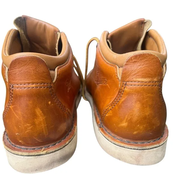 DANNER Tramline Boots Men’s 11.5 EE Tan Leather Vibram Sole Lace Up Work Chukka