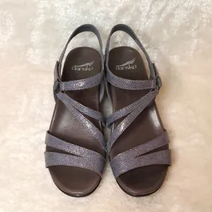 Dansko Addyson Metalic Strappy Sandals Size 38