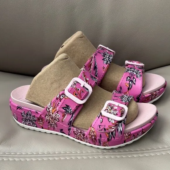 Dansko Floral Pink Women's Sandals sz 6