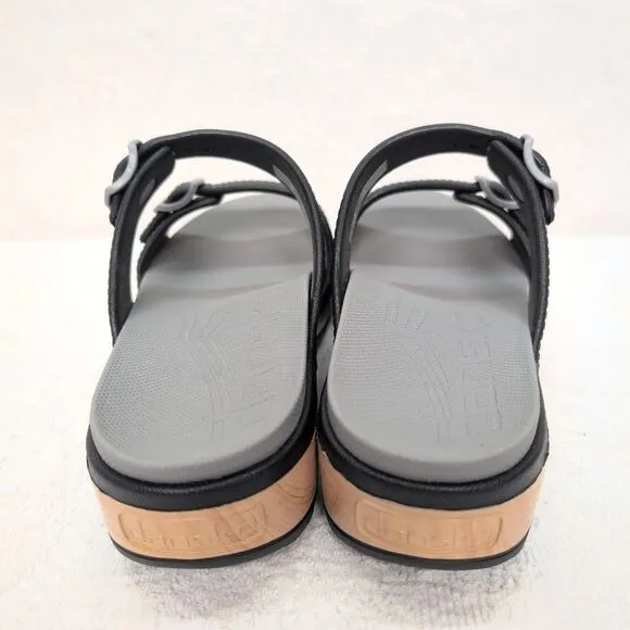 Dansko Kandi Slip On Buckled Lightweight Sandals Black Womens EU 40 US 9.5 Beach