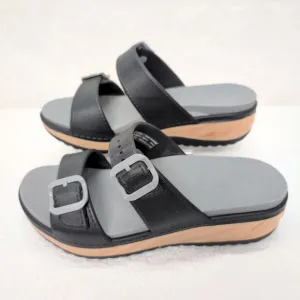 Dansko Kandi Slip On Buckled Lightweight Sandals Black Womens EU 40 US 9.5 Beach