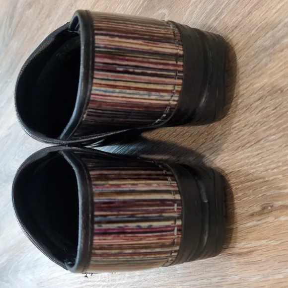 Dansko Striped Women's Clogs size 37 Euro