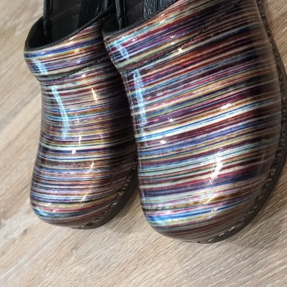 Dansko Striped Women's Clogs size 37 Euro