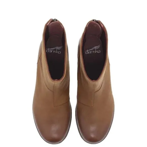 Dansko Womens Brianne Waterproof Burnished Boots 2925-152300 Tan 10.5/11