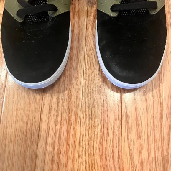 DC Cole Signature Black Green Men's Skateboard Skate Shoes Size 9