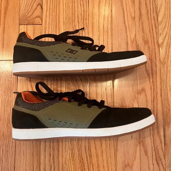DC Cole Signature Black Green Men's Skateboard Skate Shoes Size 9