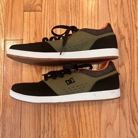 DC Cole Signature Black Green Men's Skateboard Skate Shoes Size 9