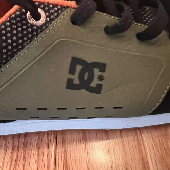 DC Cole Signature Black Green Men's Skateboard Skate Shoes Size 9
