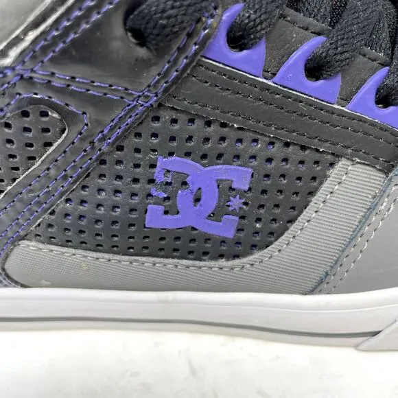 DC Grey Purple Spartan HI WC Skate Shoes Mens Size 10.5