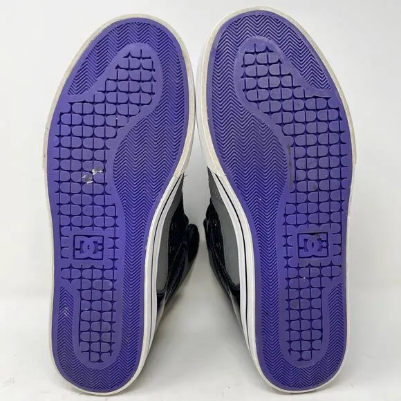 DC Grey Purple Spartan HI WC Skate Shoes Mens Size 10.5