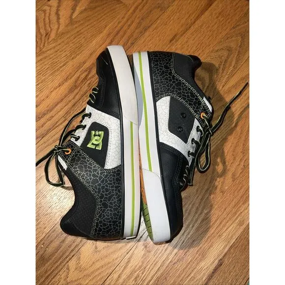 DC Ken Block Pure 43 Size 10 Skate Shoes Black Lime Citrus RARE