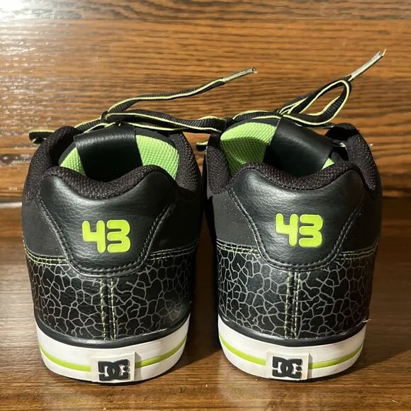 DC Ken Block Pure 43 Size 10 Skate Shoes Black Lime Citrus RARE