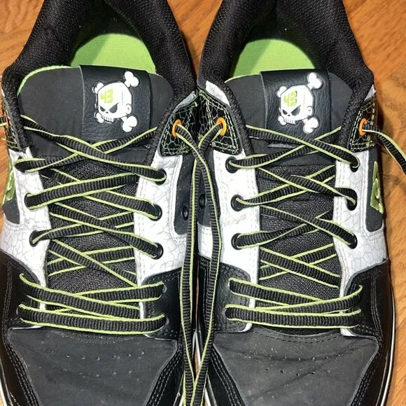 DC Ken Block Pure 43 Size 10 Skate Shoes Black Lime Citrus RARE