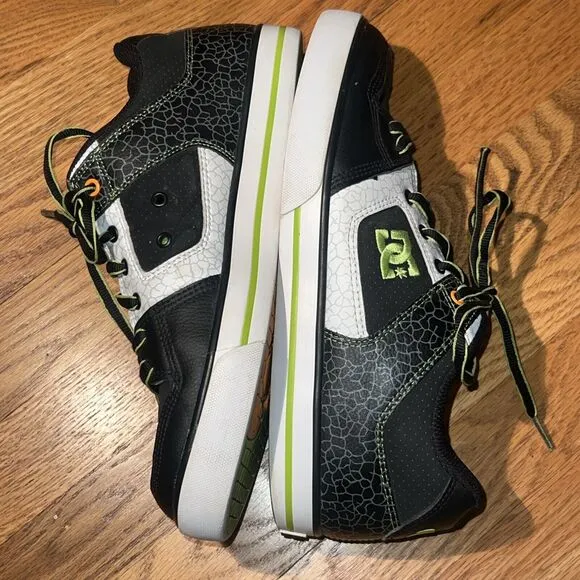 DC Ken Block Pure 43 Size 10 Skate Shoes Black Lime Citrus RARE